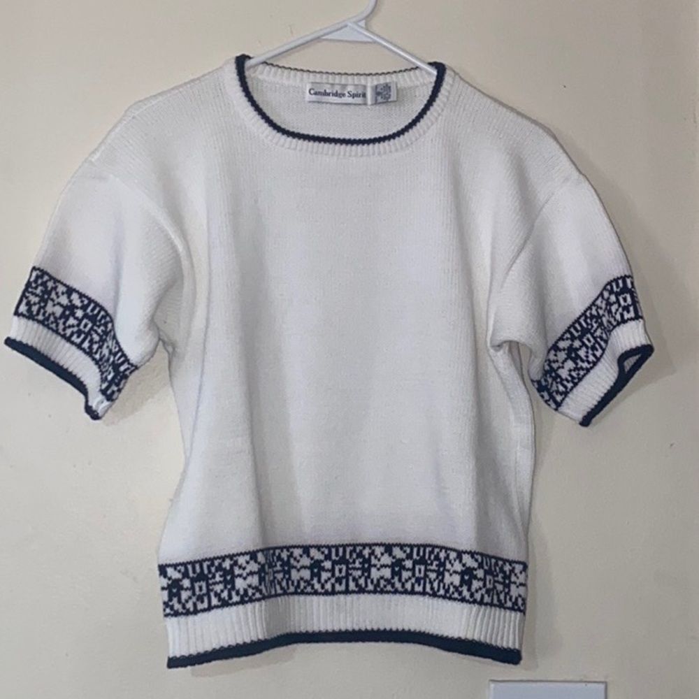 Cambridge Spirit Cotton Knit Women Top Size M